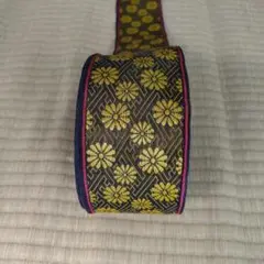 黒金花柄畳縁5m