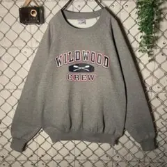 80〜90s JERZEES クルーネック スウェット ラグラン プリント L程
