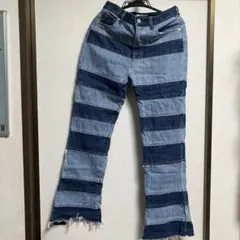 Sly Jeans パッチワーク　デニムパンツ