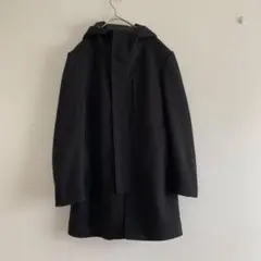 【美品】CHRISTIAN ORANI 黒 フード付き　コート　ブラック