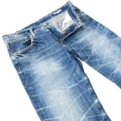セマンティックデザイン▼ストレッチハーフデニム▼LLサイズ▼ウエスト約86cmのサムネイル