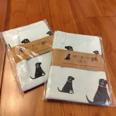 ラブラドール(黒)SWEET WILLIAM Tea towel 2枚セット