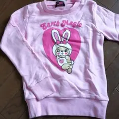 新品未使用♡アースマジック♡うさぎマフィーちゃんしっぽ付きトレーナー①のサムネイル