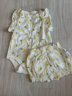 babygap★レモン柄ロンパース＆パンツ60