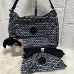 340【新品】タグ付き3点　キプリング　ショルダーバッグ　パスケースセット