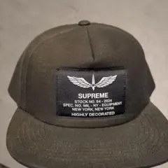 SUPREME ブラック キャップ