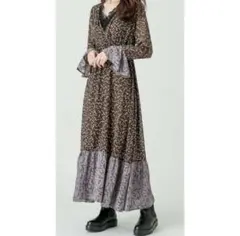 花柄カシュクールワンピース mystic/ミスティック 美品