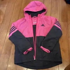 adidas ジャケット 130サイズ ピンク・黒