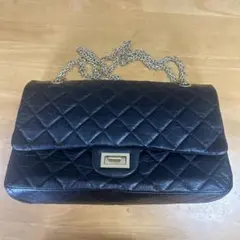 CHANEL 黒 キルティングハンドバッグ