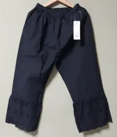 タグ付き新品　サマンサモスモス　裾スカラップレースペチパンツ　ブラック