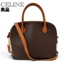 CELINE マカダム 2WAY ショルダーバッグ ハンドバッグ PVC