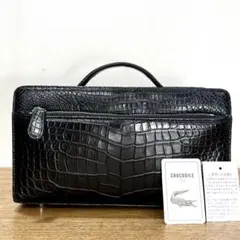 未使用級】COMTESSE BLACK クロコダイル ハンドバッグ定価140万 - メルカリ