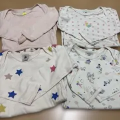 プチバトー　肌着　86センチ4点セット　難あり