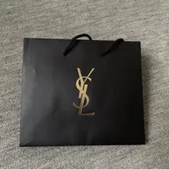 YSL ロゴ入り黒紙袋 中型