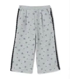 プティマイン　花柄スウェットパンツ　グレー　120