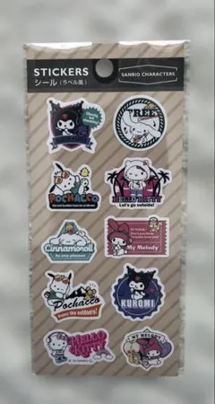 低*痛様 サンリオ　STICKERSシール クロミ　ポチャッコ　キティ　シナモロ