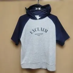 COLZA パーカー 半袖 グレー ネイビー SS