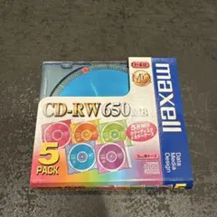 maxell CD-RW 700MB 5色MIX パック