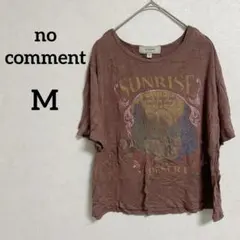 no comment 【M】 サンライズ・デザート Tシャツ エスニック風