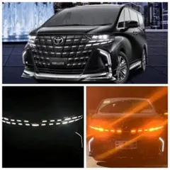 40　アルファード　LEDイルミネーション　グリル　ブラックのサムネイル