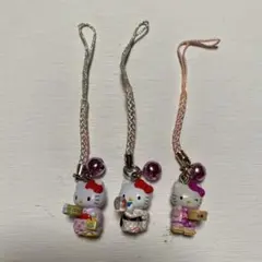 【ご当地限定】浴衣キティストラップ 3個セット