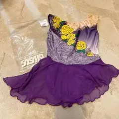 SASAKI JM 紫のスカート付きレオタード