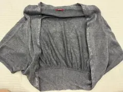 AMACA 半袖 ニット カーディガン グレーのサムネイル