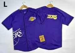 mitchell & ness Lakers半袖メッシュシャツ - メルカリ