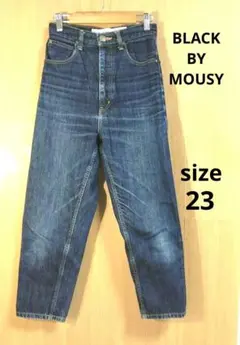 BLACK BY MOUSY デニム 濃い青 ハイウエストデニムsize23