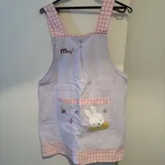 Miffy エプロン 薄紫 ピンク チェックのサムネイル