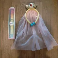 USJ 5周年パワーアップバンド　ピーチ　カチューシャ　2点セット