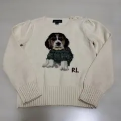 ラルフローレン　ニット　刺繍　120 犬