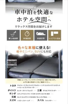QUICKCAMP 車中泊マット スリーピングマット 2個セットのサムネイル