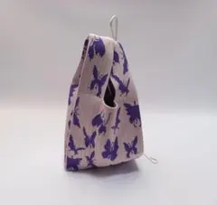 新品 ニットバッグ 蝶々柄 バタフライ