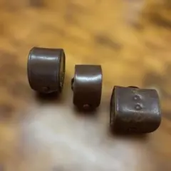 アンティークカメラ ブラウン レンズフードケース 、フィルムケース