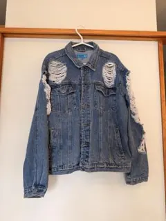 g division ダメージデニムジャケット L