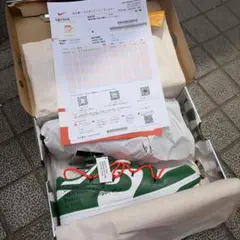 新品未使用　NIKE Off-White Dunk Low Pine Greenのサムネイル