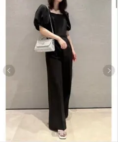 SNIDEL サイドスリットオールインワン