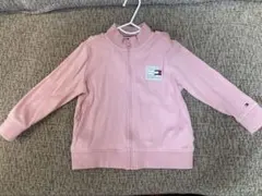 TOMMY HILFIGER ピンク ジップアップパーカー