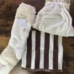 GELATO PIQUE ルームソックス　タオル　ギフトセット