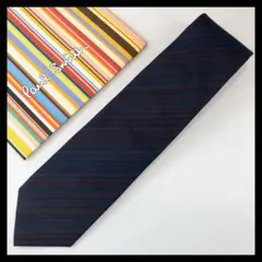 【新品】ポールスミス ネクタイ ストライプ柄 パープル系