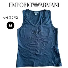 エンポリオアルマーニ EMPORIO ARMANI 黒ノースリーブ タンクトップ