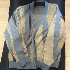 BEAMS ストライプカーディガン M