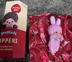 Monchhichi HIPPERS うさぎ ピンク ミニフィギュア