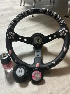 桜デザインカスタムステアリングクイックリリース セット86/BRZ