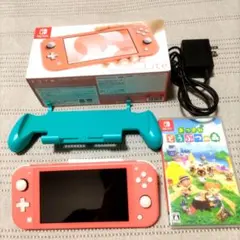 Switch Lite本体　コーラル　どうぶつの森セット