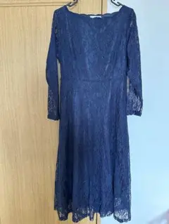 LACE LADIES レースレディース　ネイビー Mサイズ