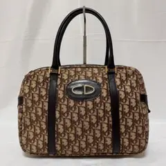 Dior ディオール ミニボストン トロッター CDロゴ キャンバス ベージュ