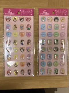 ディズニープリンセス　ストーンシール　2枚
