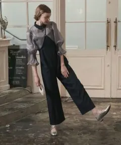 【未使用タグ付き】BONLECILL noir シアーボレロ＆パンツドレス